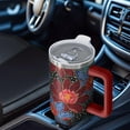 thumbnail image 6 of OBREWU Pioneer Flower Tumbler with Handle and Lid,Pioneer Flower 40oz Double Wall Vacuum Insulated Tumbler,Cups Gift for Women and Men, 6 of 7