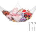 thumbnail image 1 of LLC Large White Corner Net Hanging Toy Hammock for Stuffed Animals Jumbo, 1 of 4