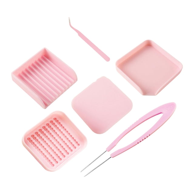 yuksok Fuse Beads Crafting Tray Kit Practical Peg Boards for Art Crafts DIY Beading