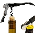 thumbnail image 1 of A Bar Above Manual Wine Bottle Opener, Corkscrew Wine Key, for Servers, Waiters, and Home Bartenders, with Foil Cutter, Bottle Cap Remover, Beer and Tool Accessories, Black, Single Pack, 1 of 7