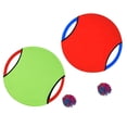 thumbnail image 3 of Miangastore 2 Set Elastic Flying Dish and Ball Kit Toss and Catch Ball Game Kindergarten Parent-child Interaction Toy for Home Indoor Outdoor (Green/Red Disc and Random Handle Color), 3 of 8