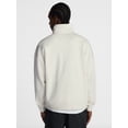 thumbnail image 3 of No Boundaries Boxy Fit Quarter Zip Fleece Sweatshirt with Long Sleeves, Men's XS-4XLT, 3 of 5