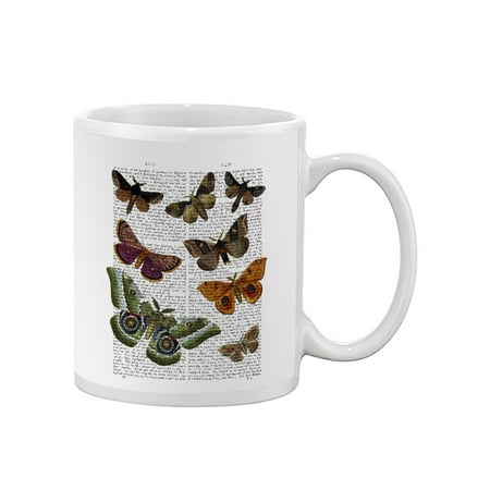 

Paper Moths Mug - Fab Funky Designs