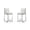 Pearl White and Polished Chrome, variant on Manhattan Comfort Element 24.8" Faux Leather Counter Stool in White (Set of 2)