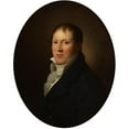 thumbnail image 3 of Christian Gottlieb Kratzenstein Stub 12x14 Black Modern Framed Museum Art Print Titled - Portrait of Shipowner Peder Hansen Sodring (1812), 3 of 5