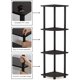 thumbnail image 5 of 5 Tier Corner Display Rack Multipurpose Shelving Unit, Dark Cherry/Black, 5 of 7
