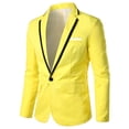 thumbnail image 1 of Traje pequeño para hombre, código de color a juego, corte entallado, sin planchado, chaqueta de traje informal para hombre, lote, 1 of 6