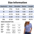 thumbnail image 2 of longantii Independence Day Sequin Tee Shirts Womens Graphic V Neck 4th of July Blouses Summer Short Sleeve Tops V-Neck Casual Shirt Dark Blue S, 2 of 4