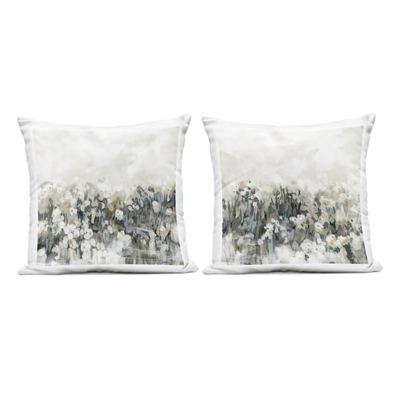 Stupell Industries Brushed Flower Meadow Impressions Design by June Erica Vess Outdoor Printed Pillow (Set of 2)