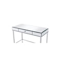 thumbnail image 4 of Benjara Rectangular Storage Writing Desk, Pink-Color:White, 4 of 5