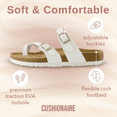 thumbnail image 4 of Cushionaire Women's Luna Cork Footbed Sandals with +Comfort, Wide Widths Available, 4 of 9