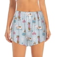 thumbnail image 2 of Hirioo Cute Snowflake Dachshund for Women's Double Layer Athletic Shorts High-Performance Gym Shorts with Inner Pocket, Elastic Waistband-X-Large, 2 of 7