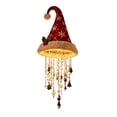 thumbnail image 3 of Lighted Santa Hat Hanging Chandelier, 15.75" Plush Red Hat Holiday Light, Hat Hanging Decor with Glowing Tassels, Lightweight Festive Light for Indoor Outdoor, Front Porch Mantel Lighted Ornament,C, 3 of 6