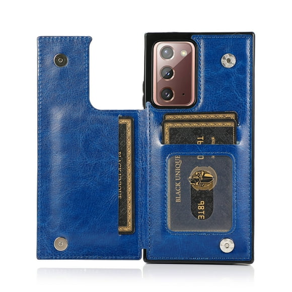 PU Leather Card Holder Wallet Case For Samsung Galaxy S23 S22 S21 S20 Note 20 Ultra Plus Kickstand Durable Shockproof Cover