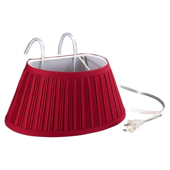 Over-the-Bed Light with Colored Shade,Burgundy
