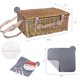 thumbnail image 3 of Cesta de picnic Neti Neti de mimbre para 4 personas con hielera y manta, 3 of 7