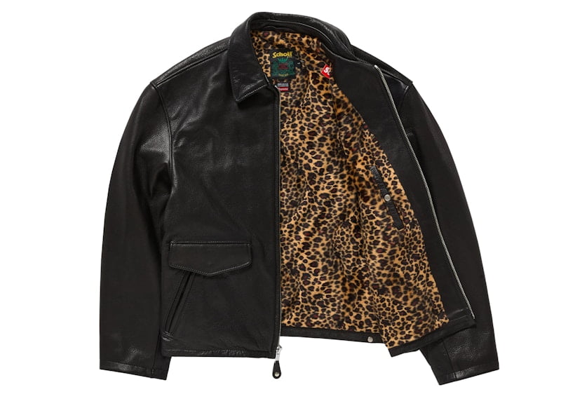 ジャケット・アウター Supreme Schott 24aw Leather Racer JKT XL Supreme Schott Leather Racer Jacket (FW24) - $898