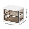 thumbnail image 2 of Compact Two Tier Desktop Organizer With Drawers For And Home Storage For Supplies Cosmetics And Small Items Rack 2, 2 of 5