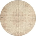 thumbnail image 1 of Ahgly Company Machine Washable Indoor Round Traditional Deep Peach Orange Area Rugs, 4' Round, 1 of 7