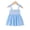 Blue, variant on 12 Months Baby Girls Dress 18 Months Girls Sleeveless Dress Flower Solid Color Toddler Girls Off-the-shoulder Summer Suspender Dress Apricot