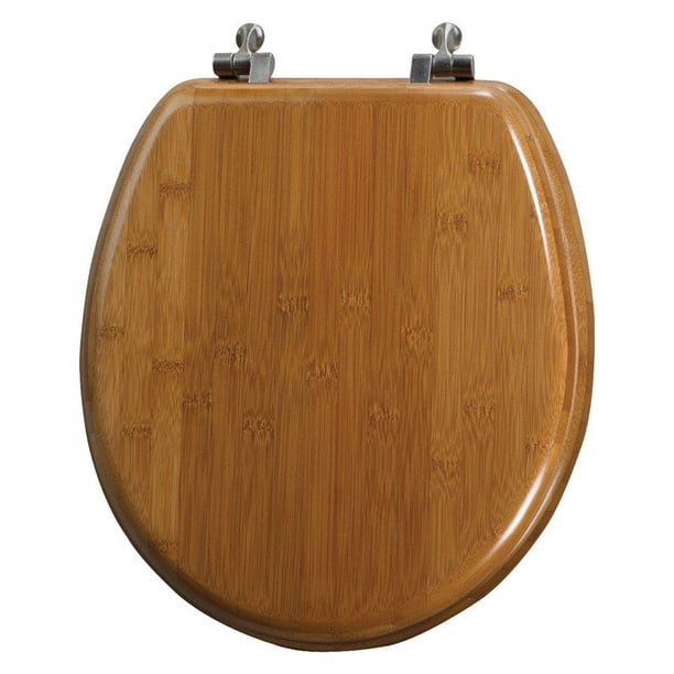 Mayfair Round Dark Bamboo Bamboo Toilet Seat