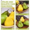 thumbnail image 5 of Worgeous 8Pcs Artificial Pear Models Foam Decoration Realistic Design Home Decor, 5 of 8