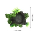 thumbnail image 3 of Decorative Reptile Dish Resin Reptile Bowl Terrarium Water Bowl Snack Accessory, 3 of 8