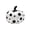 White, variant on Polka Dot Art Pumpkin Ornament Round Decorative Figurine for Living Room Coffee Table Mantle Modern Abstract Style Home Decoration Sculpture Artistic Aesthetic Display