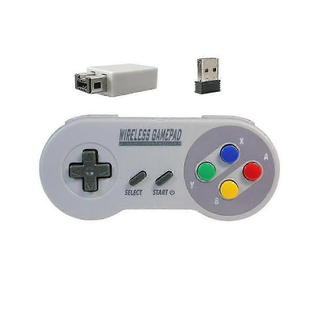 Wireless 2.4G Game Controller Gamepad Joypad Joystick Compatible with SNES Mini PC Windows NS Switch