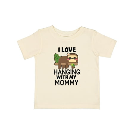 

Inktastic I Love Hanging out with My Mommy with Sloth Gift Baby Boy or Baby Girl T-Shirt
