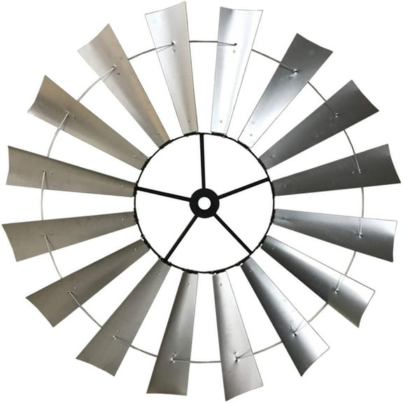 72-inch Industrial Windmill Fan Wall Sculpture Home Decor