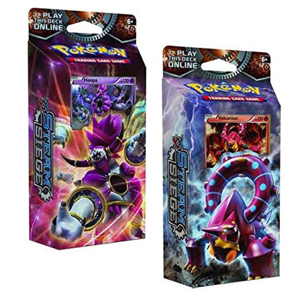 Pokemon Xy Steam Siege 60 Card Theme Decks Both Gears Of Fire Ring Of Lightning Walmart Com