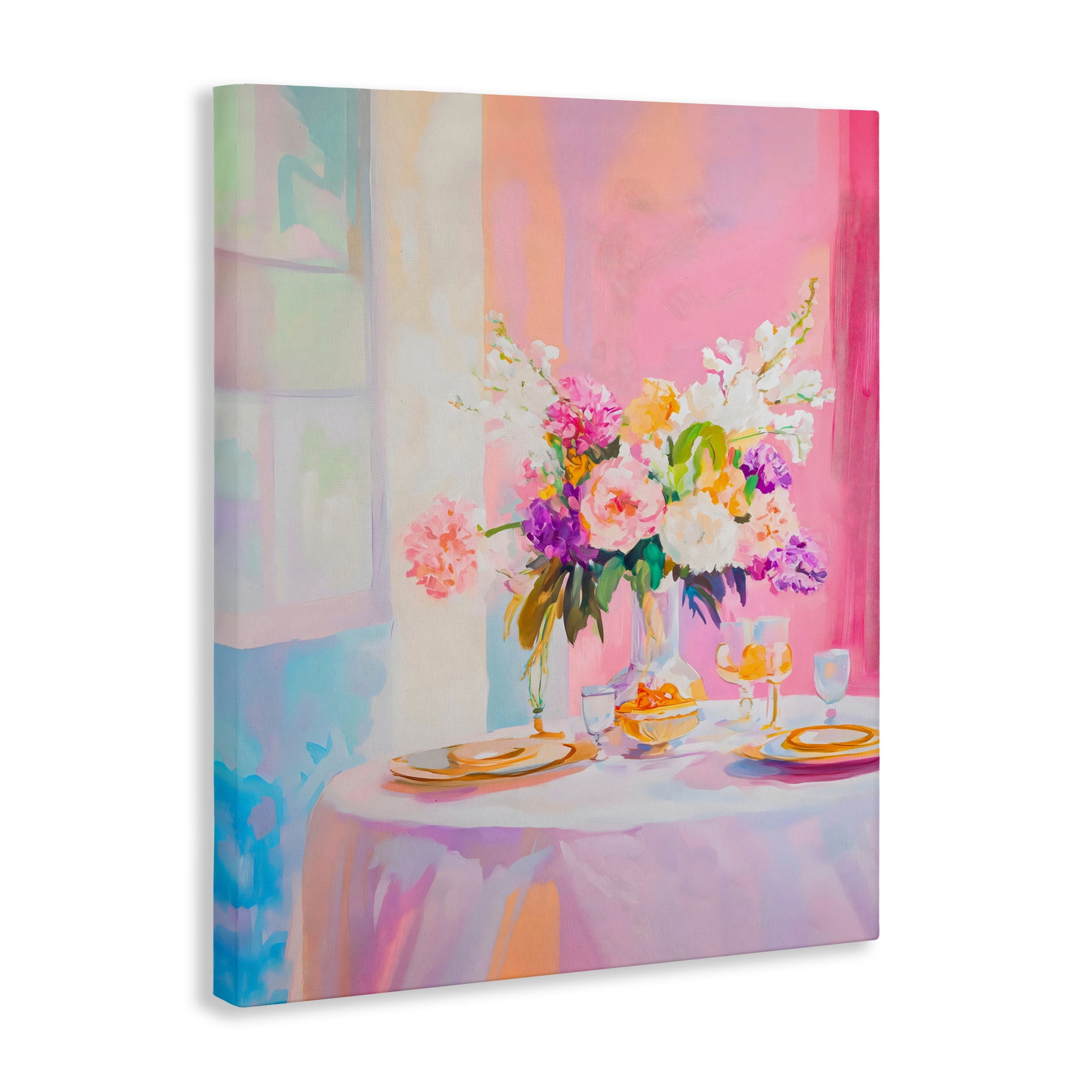 Stupell Industries Pink Brunch with Romantic Bouquet Canvas Wall Art, design by The Prints Vibe