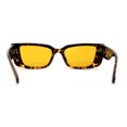 thumbnail image 2 of Womens Retro Mod Square Cat Eye Thick Plastic Sunglasses Tortoise Yellow, 2 of 4