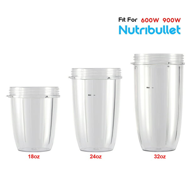 18oz/24oz Replacement Cup for Nutribullet 600W/900W, Replacement Parts Replacement bullet - Walmart.com