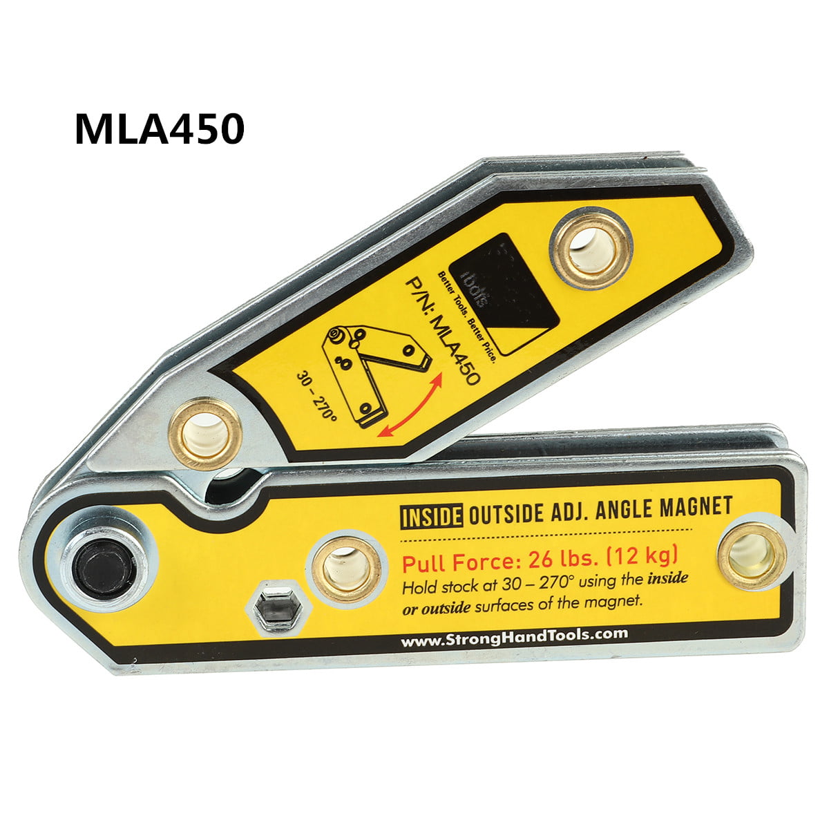 Multi Angle 30-270° Strong Hand Tools Adjustable Welding Magnet MLA450 