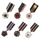 thumbnail image 1 of 6 Piezas Tela Insignia Broche Collar Patriota para Hombre Cosplay Pin, 1 of 9