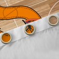 thumbnail image 4 of Homewish Cartoon Monogrammed S Blackout Curtains Set of 2 (52x84 Each), Orange Brown Basketball Window Curtains, Teens Kids Boys Girls Curtains and Drapes, Curtains Blackout Home Decor, 4 of 6