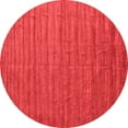 thumbnail image 1 of Ahgly Company Indoor Round Abstract Red Contemporary Area Rugs, 3' Round, 1 of 4