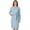 Light Blue, variant on Premium Womens Plush Robe, Super Soft Fuzzy Bathrobe, Cozy Spa Robe with Pockets for Women, S/M, Beige Cheetah