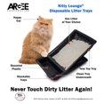 Kitty Lounge Disposable Litter Tray, Black, 50Pack saney RG606/50