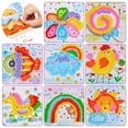 thumbnail image 1 of DIY Craft Kit Creative Pompom Educational Handmade Kit Craft Supplies for Kids, 1 of 9