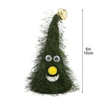 Christmas Hat with Music, Singing, and Dancing, 2pc/3pc Set, Holiday Swinging Hats for Family Gatherings and Parties,C