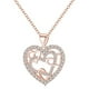 thumbnail image 2 of Anillos para mujer, regalos para mujer, collar de corazón, regalo de Navidad, corazón hueco, collar de corazón envuelto, joyería, collar de latido de corazón de diamantes, collar de latido de corazón, 2 of 5