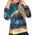 thumbnail image 4 of KLL Sunshine Underwater Sand Turtle for Womens Pullover Hoodie with Pocket Hooded Long Sleeve Shirts Sweatshirt for Women-Medium, 4 of 7