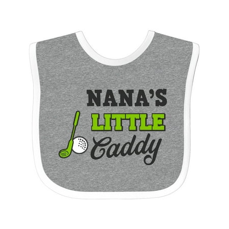 

Inktastic Nanas Little Caddy with Golf Club and Ball Gift Baby Boy or Baby Girl Bib