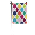 thumbnail image 1 of JSDART Nineteen Retro Candy Color Inspired Polka Dot Pattern Sixties Garden Flag Decorative Flag House Banner 12x18 inch, 1 of 2