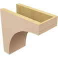 thumbnail image 5 of 6"W x 12"D x 12"H Classic Stockport Rough Cedar Woodgrain TimberThane Corbel, Primed Tan, 5 of 6