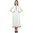 thumbnail image 1 of Bimba Kurti Ethnique Évasée pour Femmes avec Franges, 1 of 2
