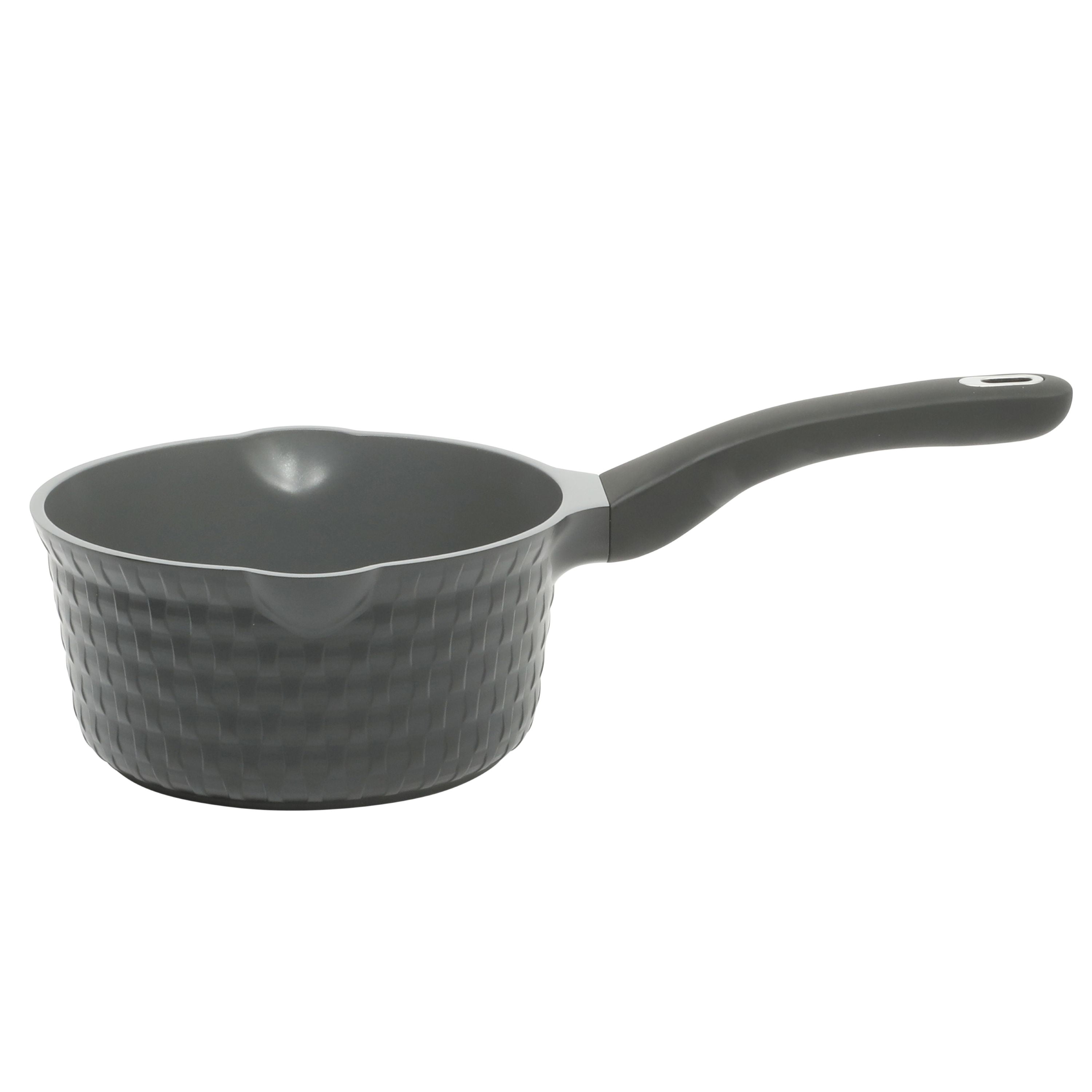 Martha Stewart 10pc Aluminum Cookware Set Black Basket Weave